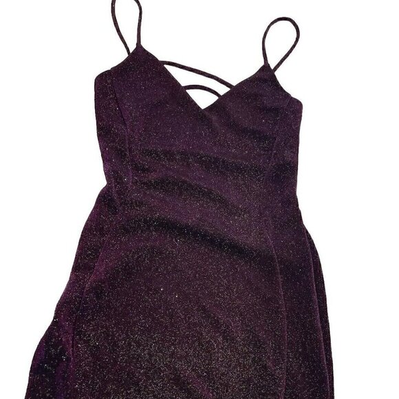 Windsor Dresses & Skirts - Windsor Women’s Dress Y2K Purle Sparkly fairy Mini Dress Two Tone Prom Party